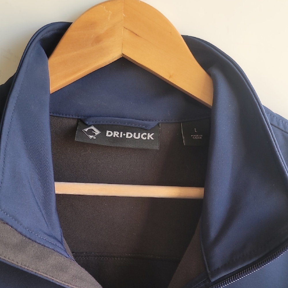 Men's Navy and Gray Performance Jacket - Picture 3 of 14